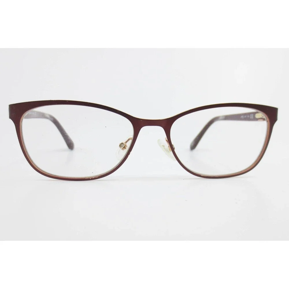 Kate Spade JONAE LHF Burgundy Rose Gold Cat Eye Eyeglasses Frames 53-16-140